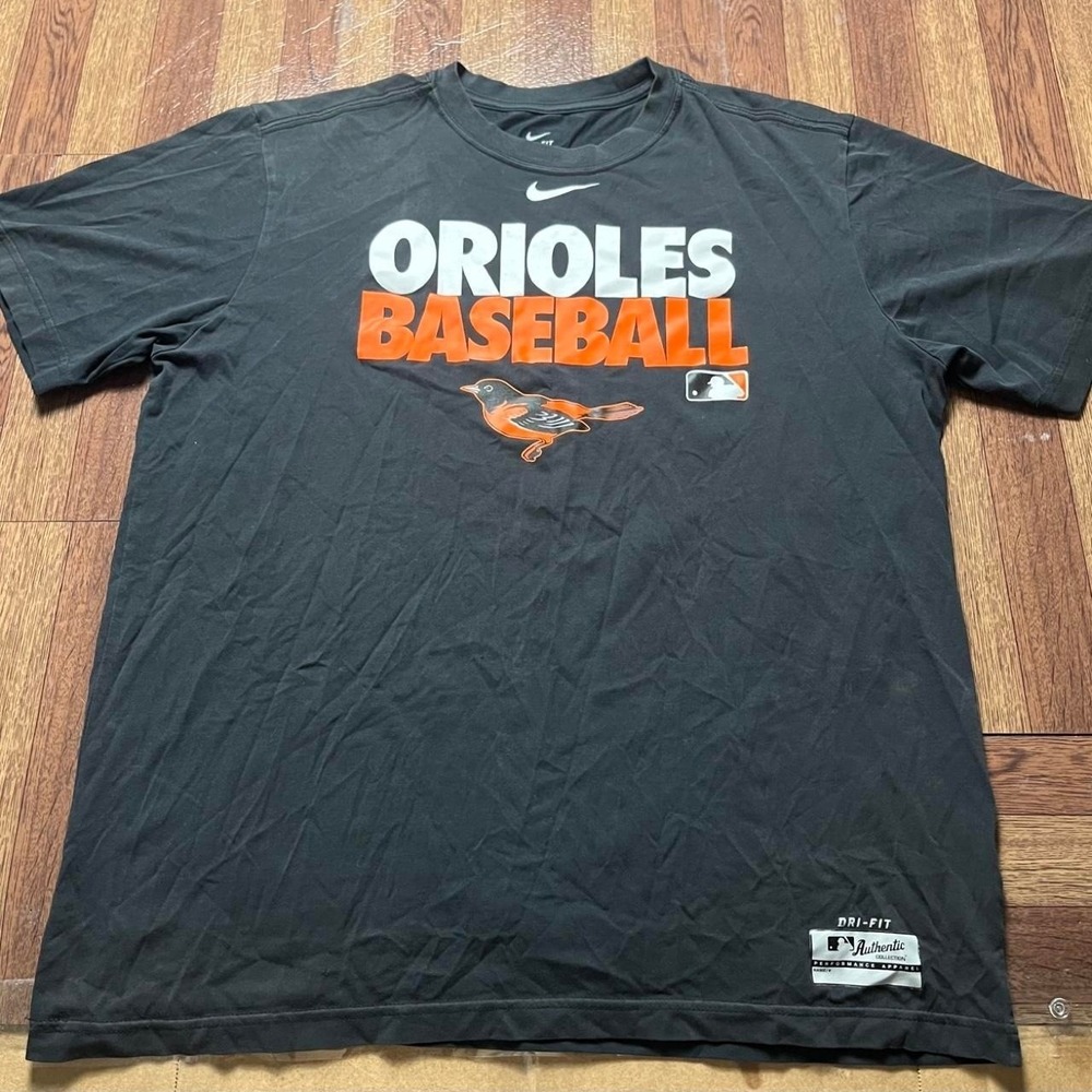 Nike Orioles Base MLB Dri-Fit Retro Tech Shirt Large